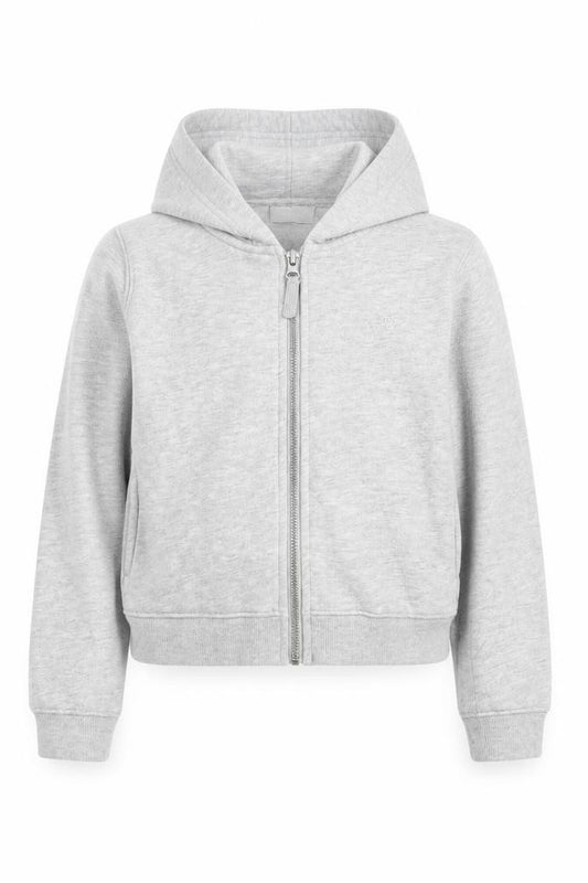 Front view of I Love Girlswear girls’ grey jacket, size 8, years