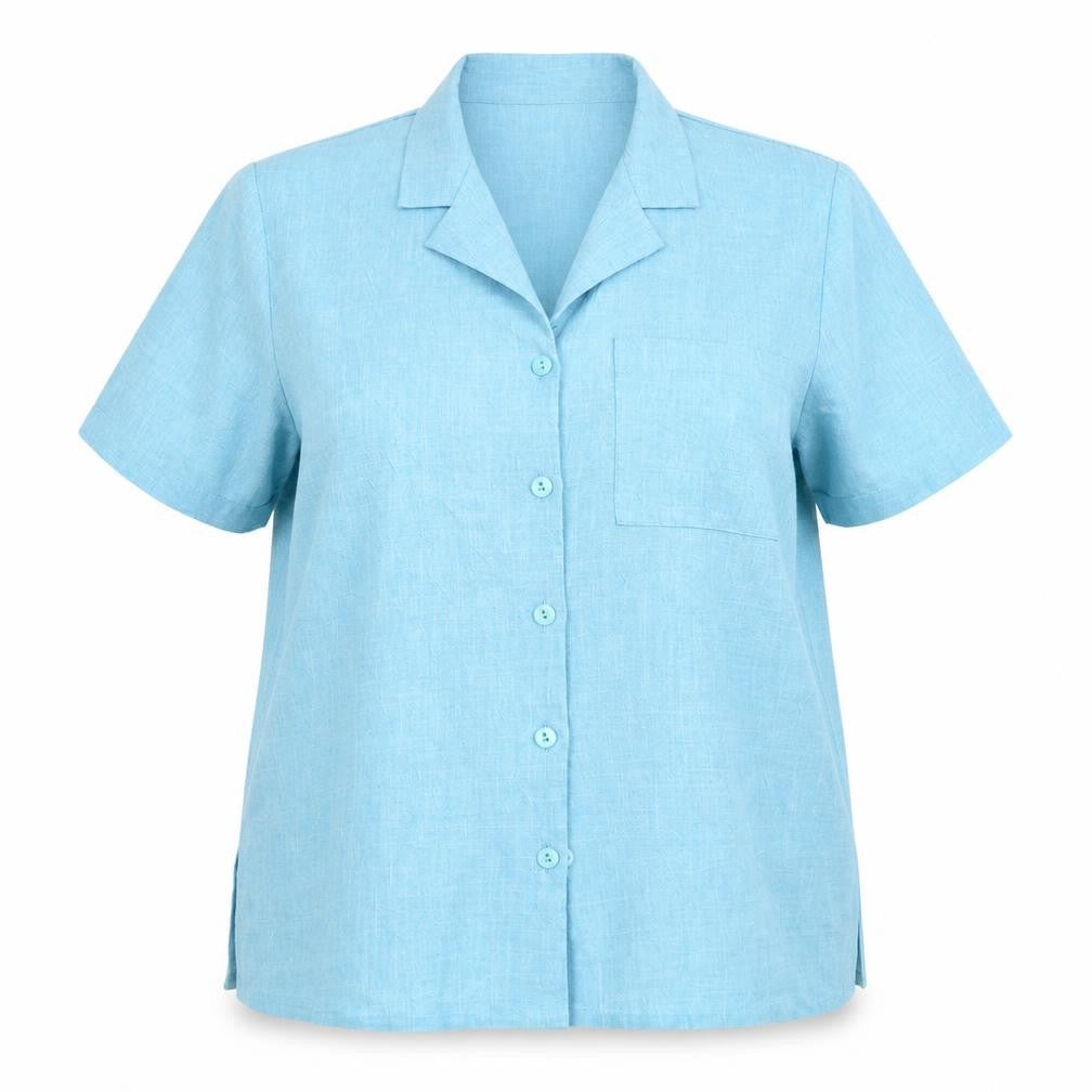 classic fringe Womens Blue   Basic Polo Size 18