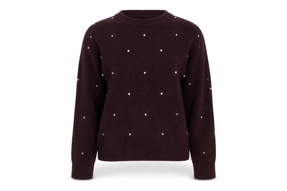 Front view of H&M women’s purple jumper, size XS