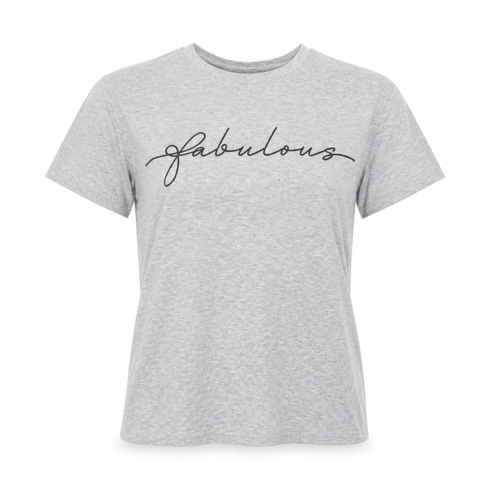 In the Style Womens Grey   Basic T-Shirt Size 8