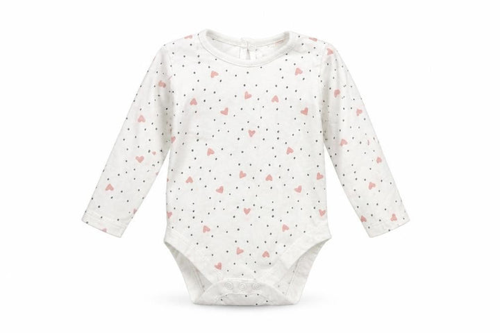 George Girls White Geometric Babygrow One-Piece Size 3-6 Months - Hearts