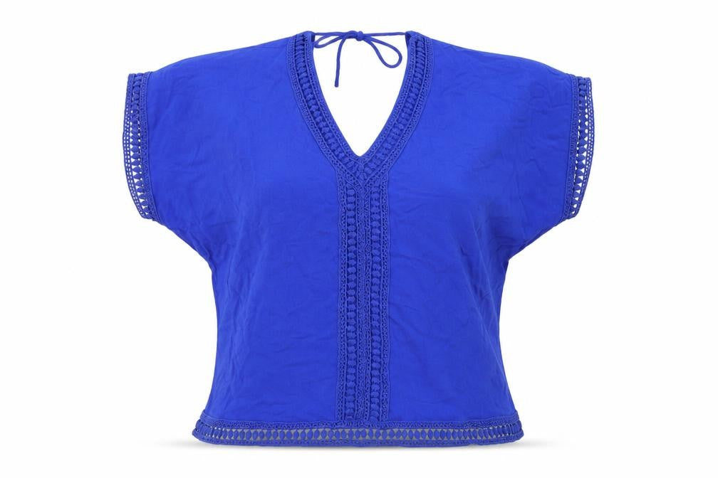 New Look Womens Blue   Basic Blouse Size 8