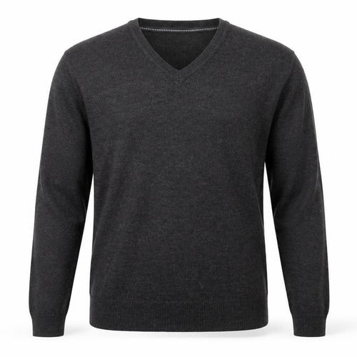 Easy Mens Grey  Knit Pullover Jumper Size M