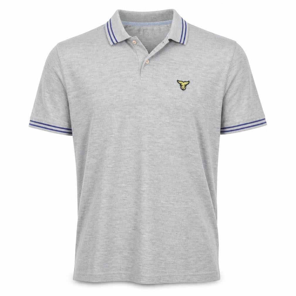 Le Breve Mens Grey    Polo Size M