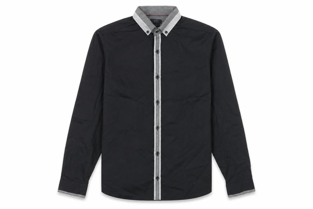 F&F Mens Black    Button-Up Size M