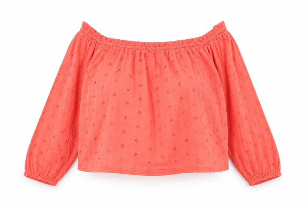 New Look Womens Orange Floral Jersey Basic Blouse Size 18