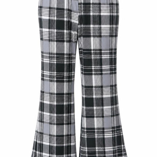 ASOS Womens Grey Check  Trousers  Size 16 L23 in