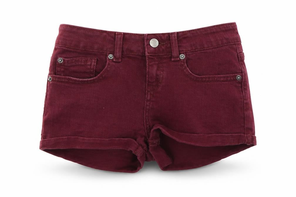 Topshop Womens Purple   Cut-Off Shorts Size 26 in