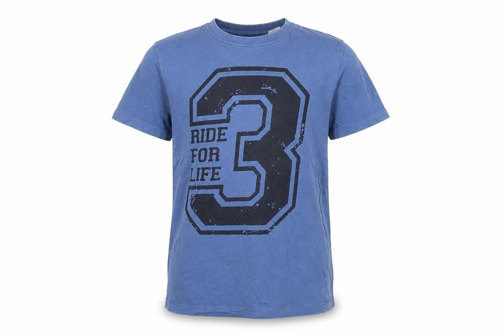 La Redoute Boys Blue  Jersey Basic T-Shirt Size 12 Years  - ride for life