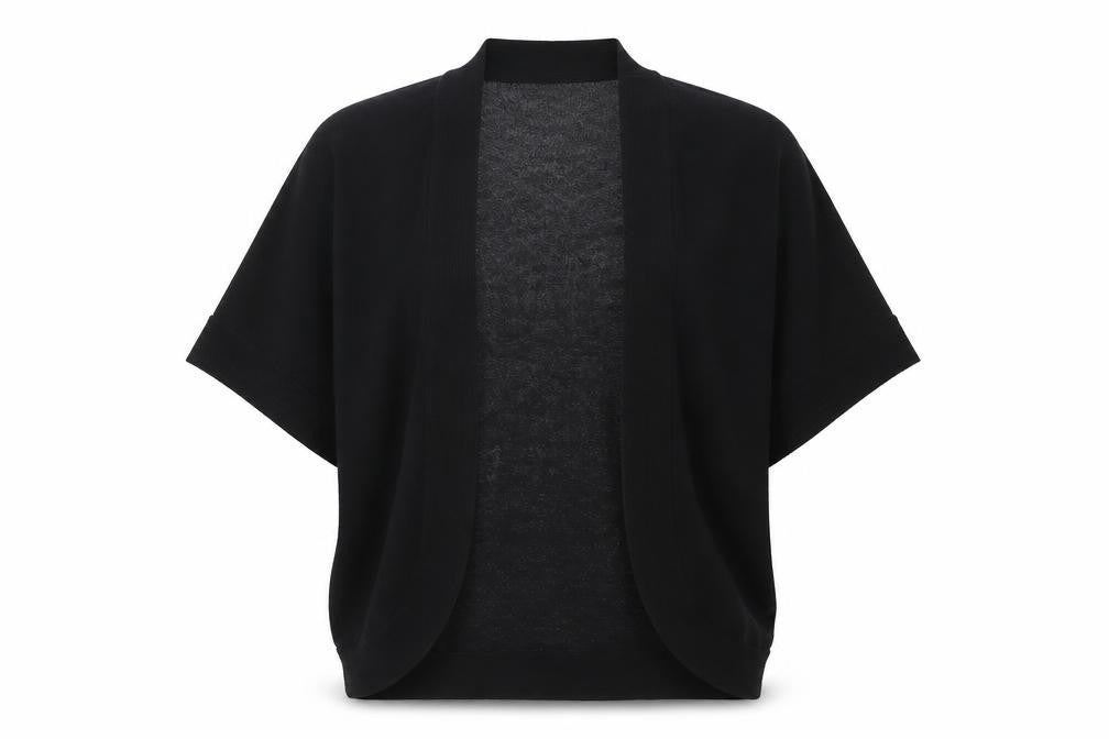 Monsoon Womens Black  Knit Cardigan Jumper Size S