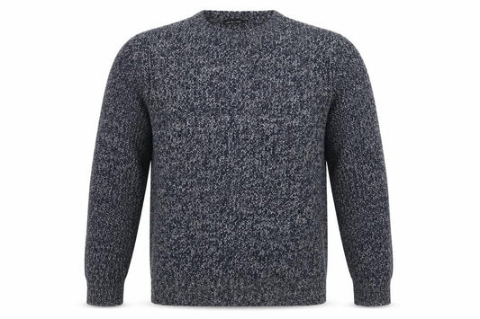 Front view of Cedarwood State men’s blue jumper, size M