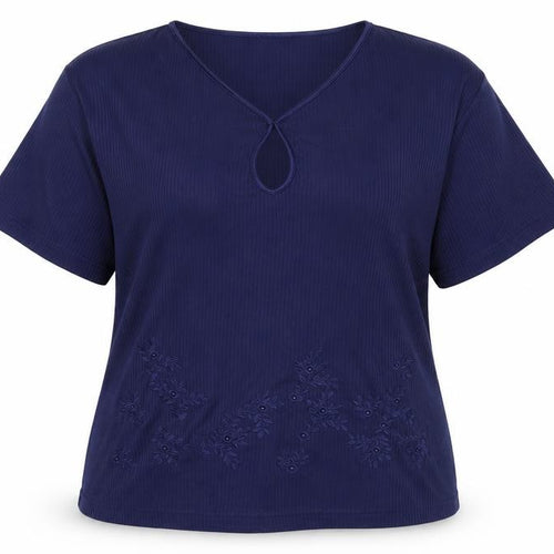 Paramour Womens Blue   Basic T-Shirt Size L