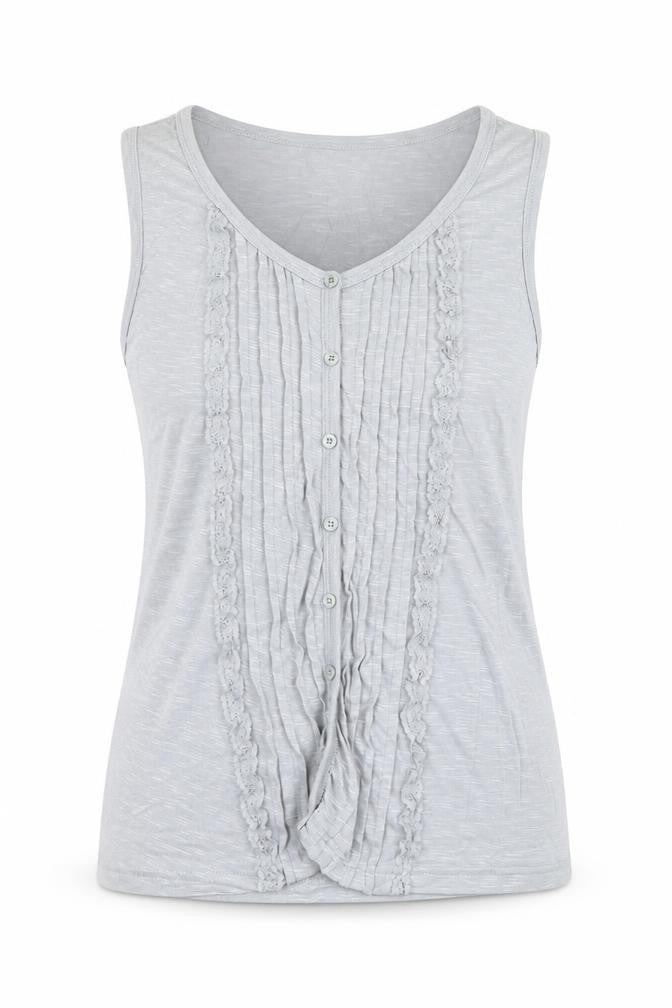Guodil Womens Grey   Basic T-Shirt Size L