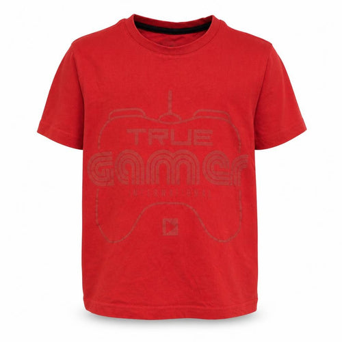 F&F Boys Red   Basic T-Shirt Size 4-5 Years  - True Gamer
