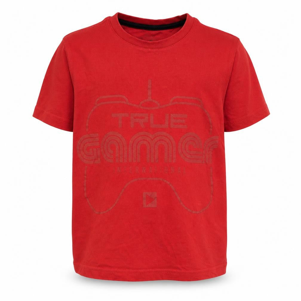 F&F Boys Red   Basic T-Shirt Size 4-5 Years  - True Gamer