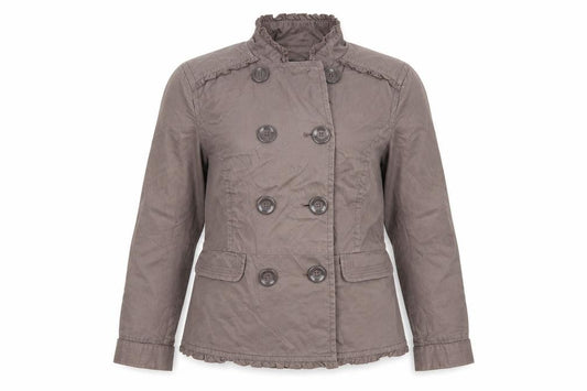 Front view of Debenhams women’s brown jacket, size UK 12