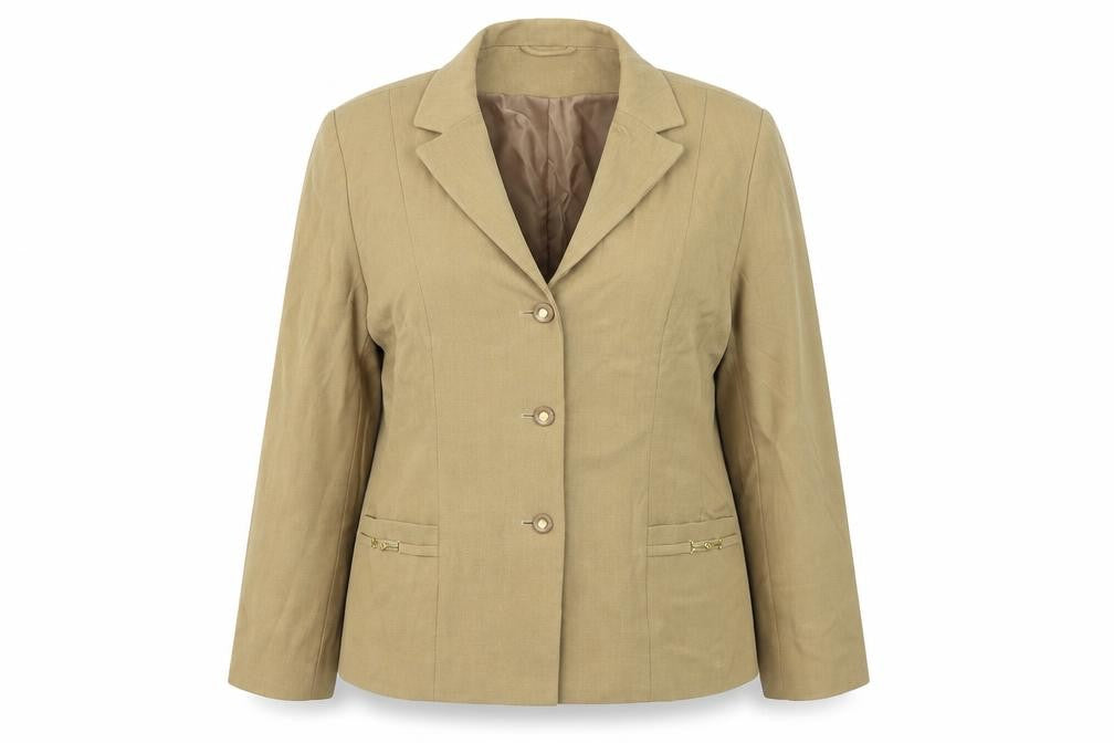 Daxon Womens Beige   Jacket Suit Jacket Size 14