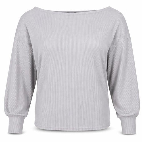 Boohoo Womens Grey   Pullover Sweatshirt Size 10