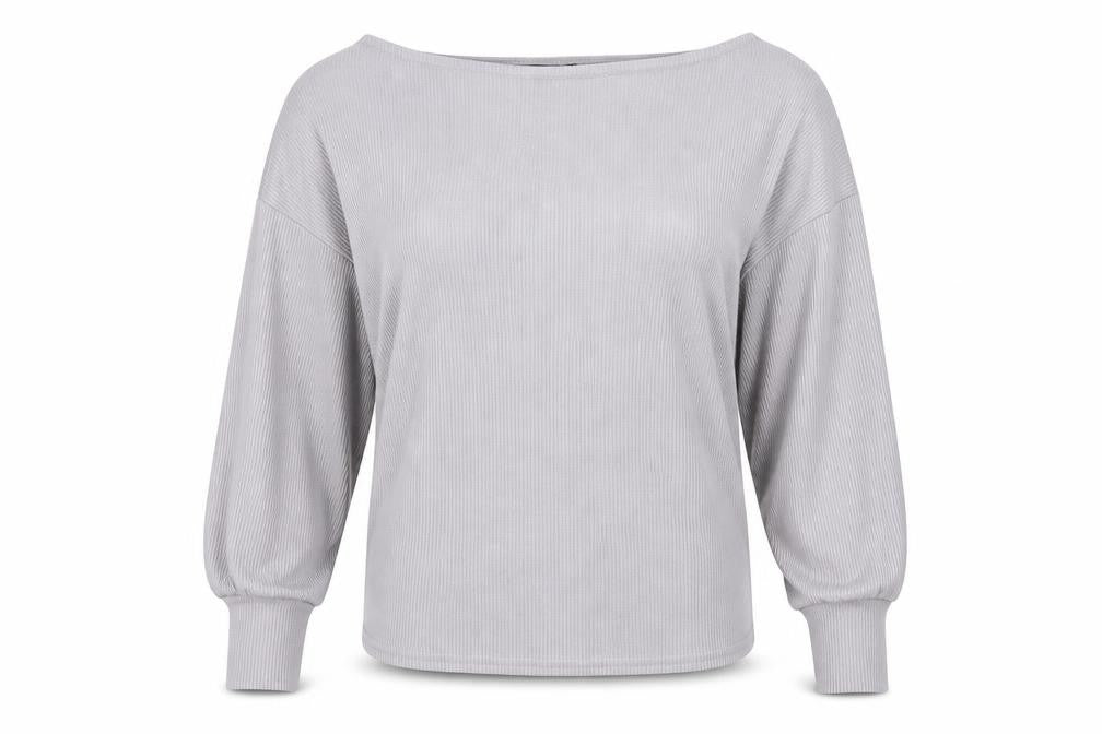 Boohoo Womens Grey   Pullover Sweatshirt Size 10