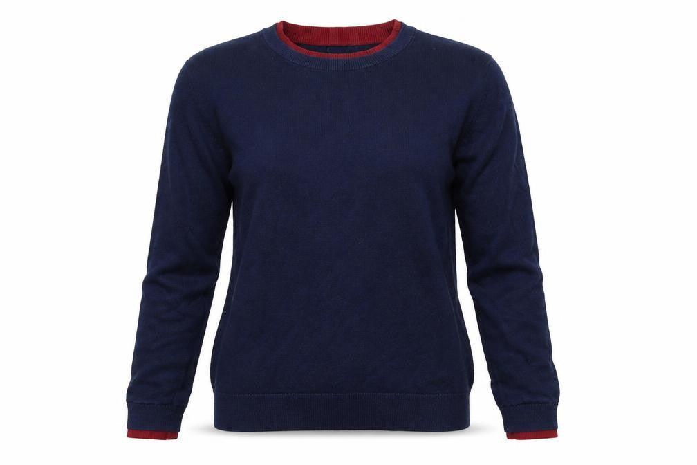 Cape Daisy Womens Blue  Knit Pullover Jumper Size 8