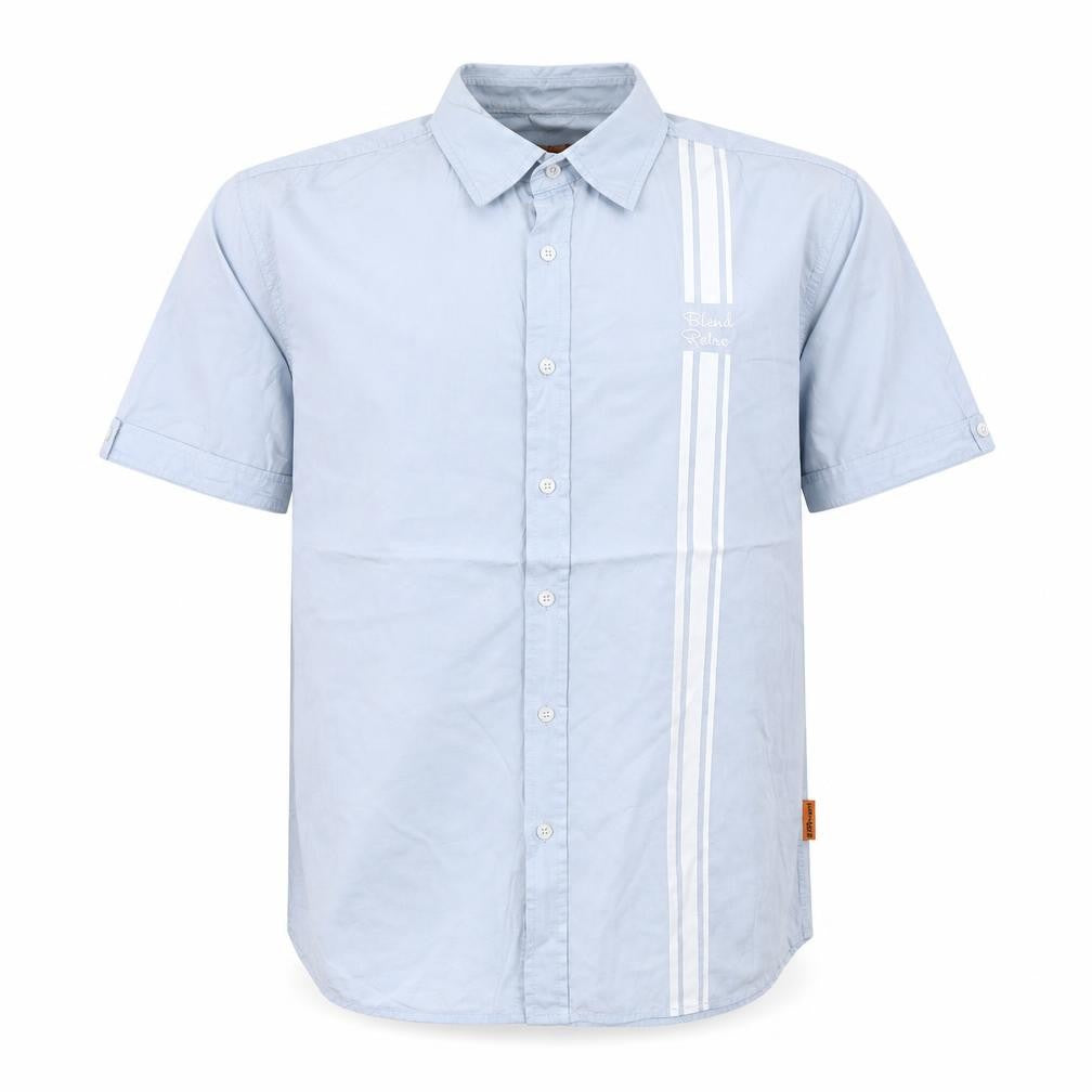 Blend Mens Blue Striped   Button-Up Size L