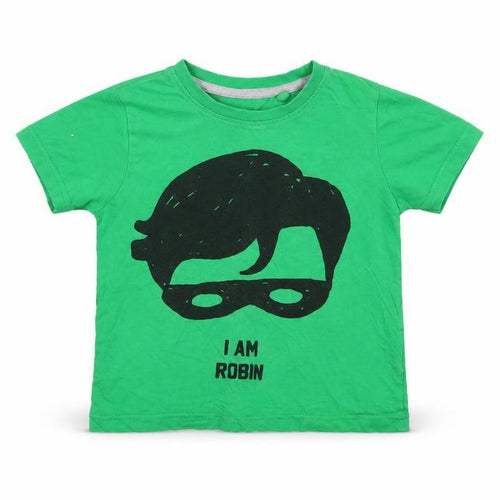 Batman Boys Green   Basic T-Shirt Size 2-3 Years
