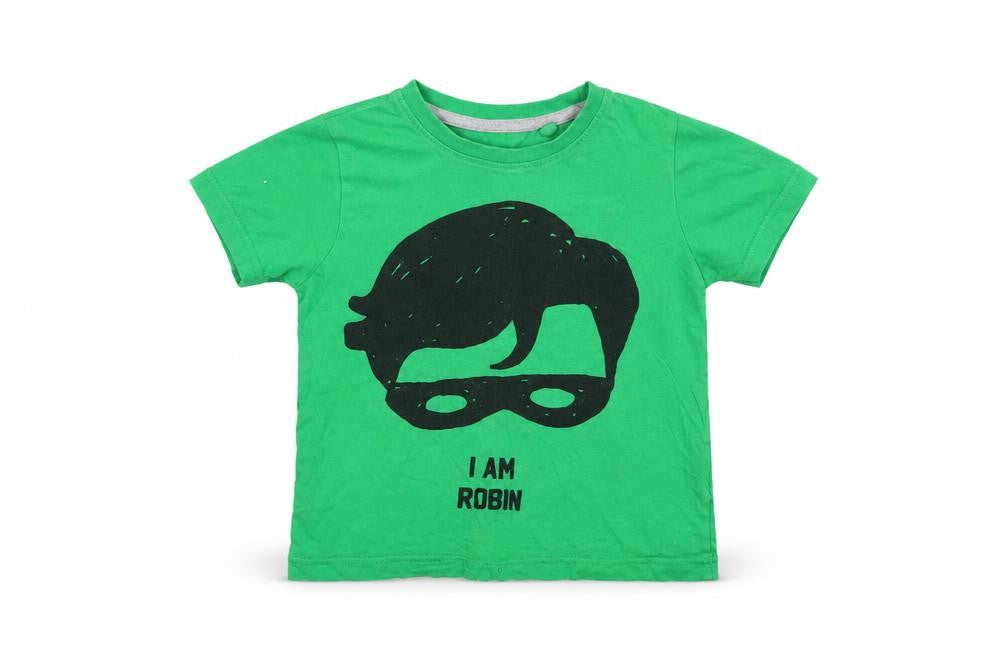 Batman Boys Green   Basic T-Shirt Size 2-3 Years