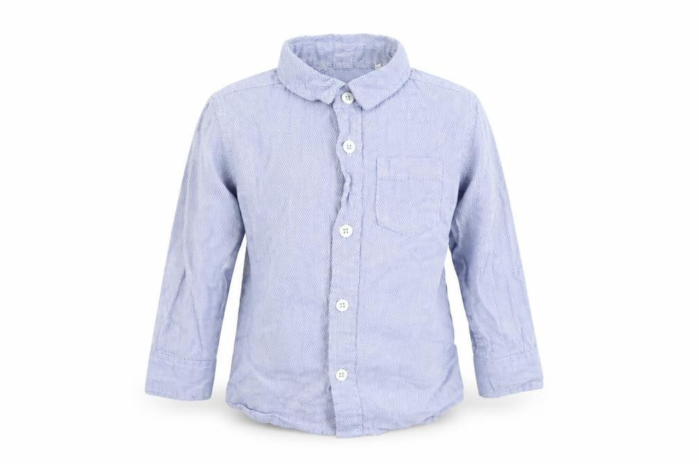 TU Boys Blue Argyle/Diamond  Basic Button-Up Size 12-18 Months