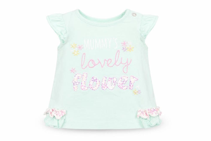 Nutmeg Girls Blue   Basic T-Shirt Size 3-6 Months  - mummy's lovely flower
