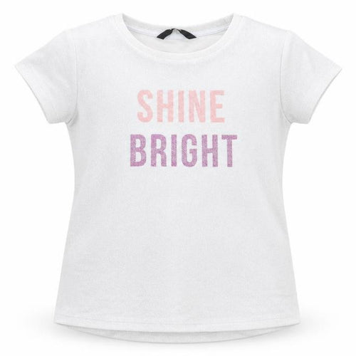 George Girls Silver   Basic T-Shirt Size 10-11 Years  - Shine Bright