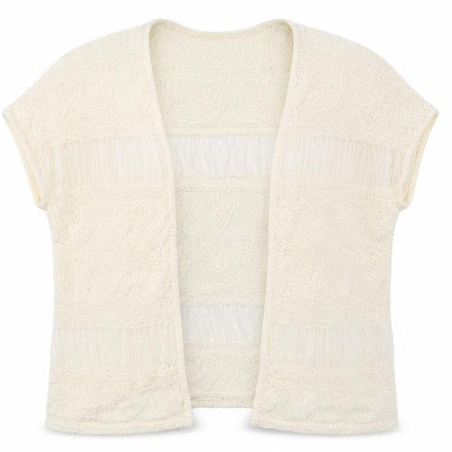 George Womens White  Knit Cardigan Jumper Size L