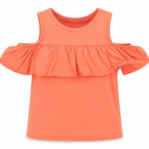 Matalan Girls Pink   Basic T-Shirt Size 6 Years  - Salmon Pink