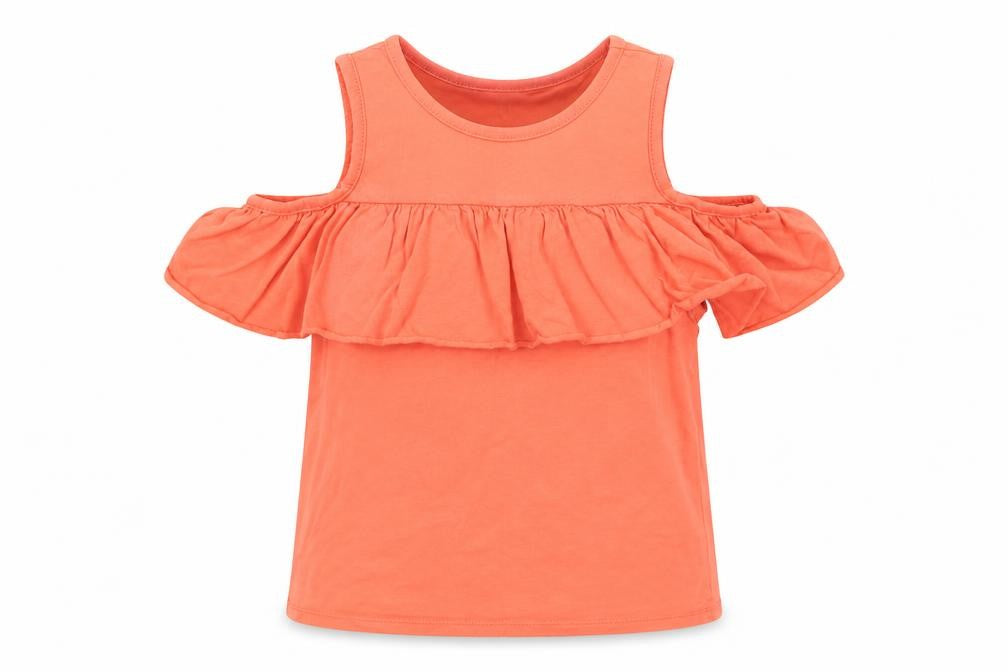 Matalan Girls Pink   Basic T-Shirt Size 6 Years  - Salmon Pink