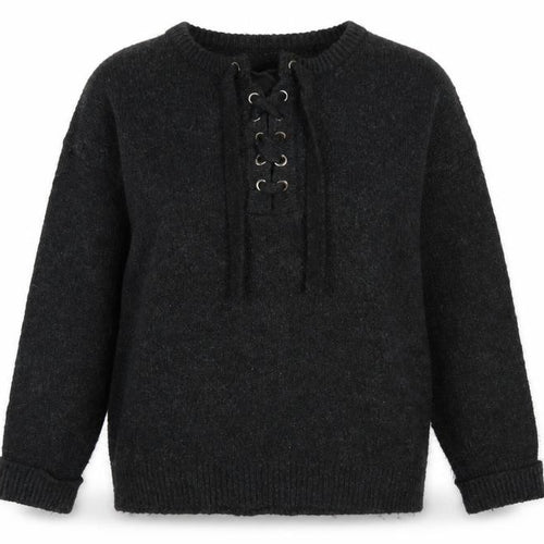 Lottie Womens Grey  Knit Pullover Jumper Size 12