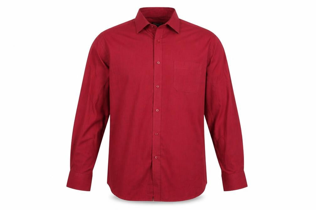 Debenhams Mens Red    Button-Up Size 17.5