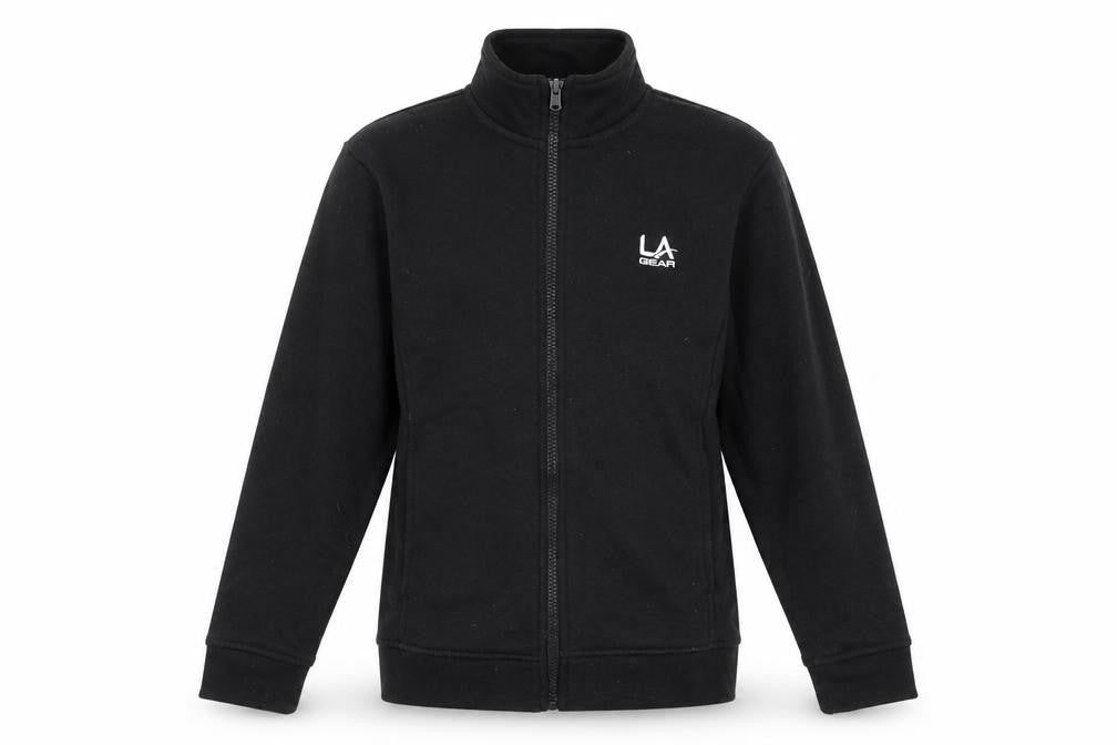 LA Gear Girls Black   Full Zip Jumper Size 13 Years