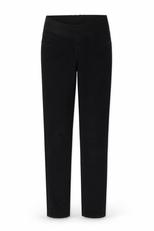 Front view of George women’s black jegging jeans, size UK 8, 30-inch leg
