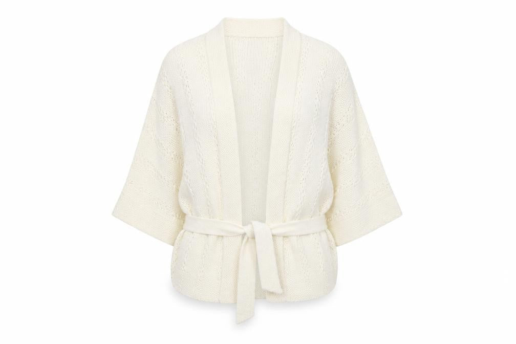 sixth Avenue Womens Ivory   Cardigan Jumper Size 2XL
