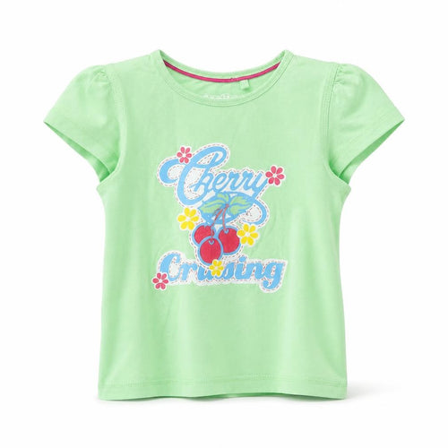 jupilu Girls Green   Basic T-Shirt Size 2-3 Years