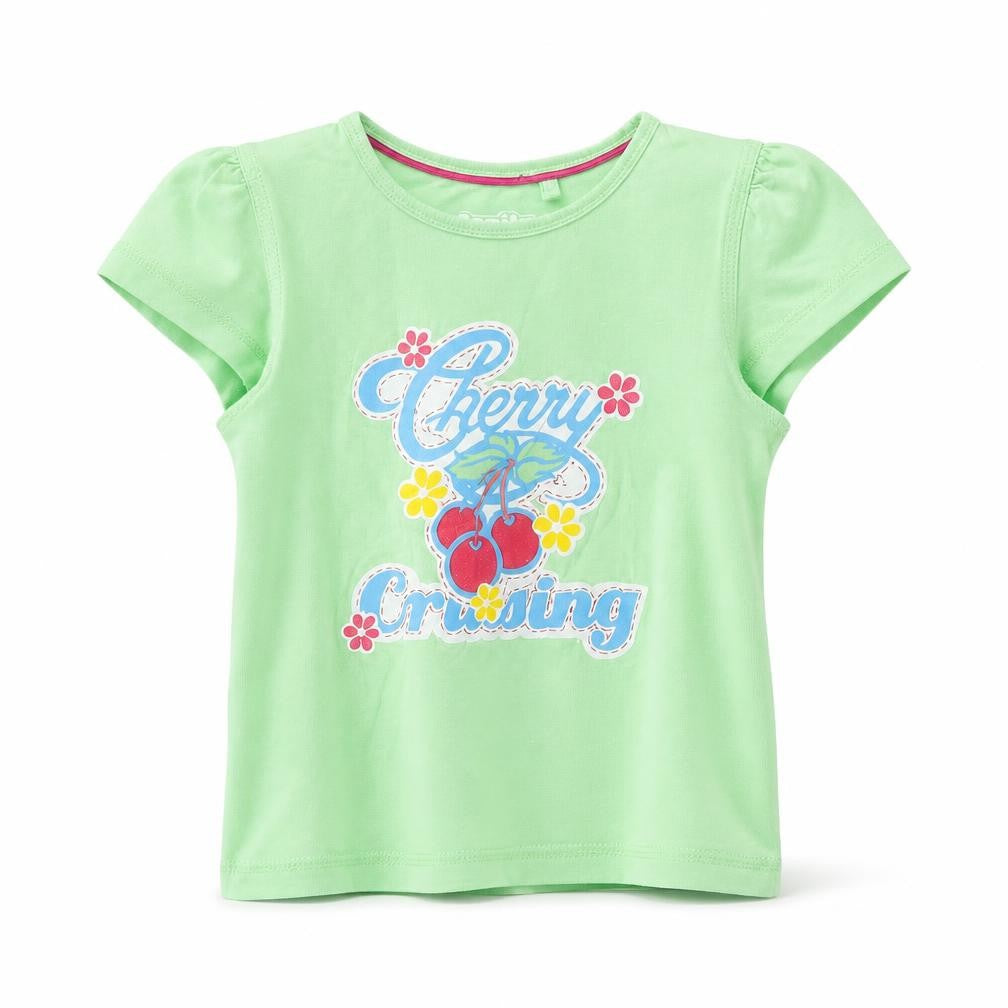 jupilu Girls Green   Basic T-Shirt Size 2-3 Years