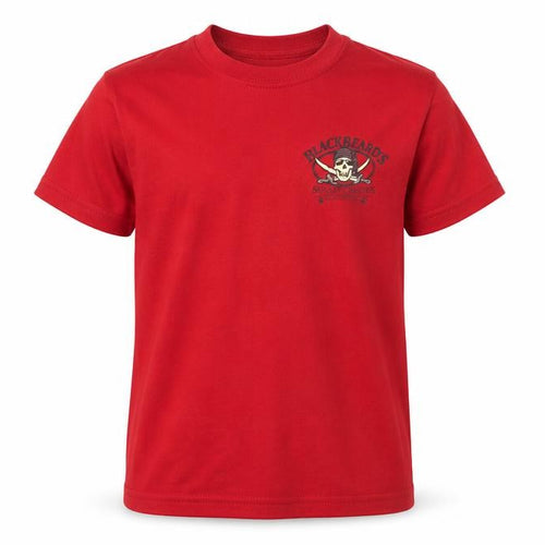 black beards Boys Red   Basic T-Shirt Size S