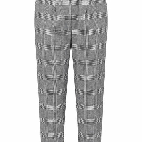 F&F Womens Black Plaid  Trousers  Size 10 L25 in
