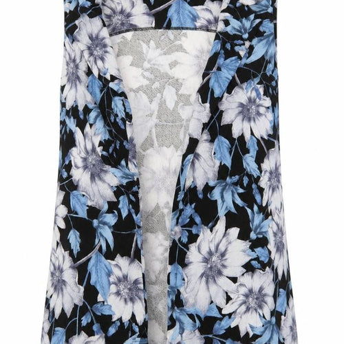 New Look Womens Blue Floral  Cardigan Jumper Size 10