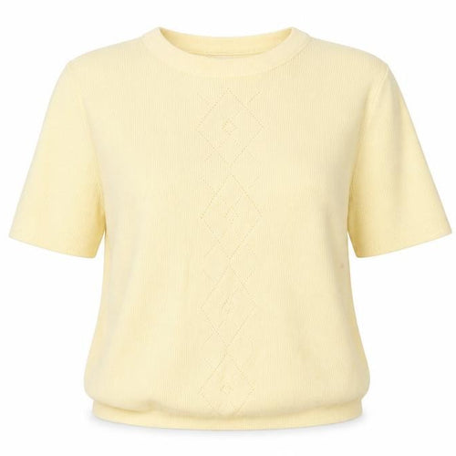 Hand to Hand  Womens Yellow   Basic T-Shirt Size S