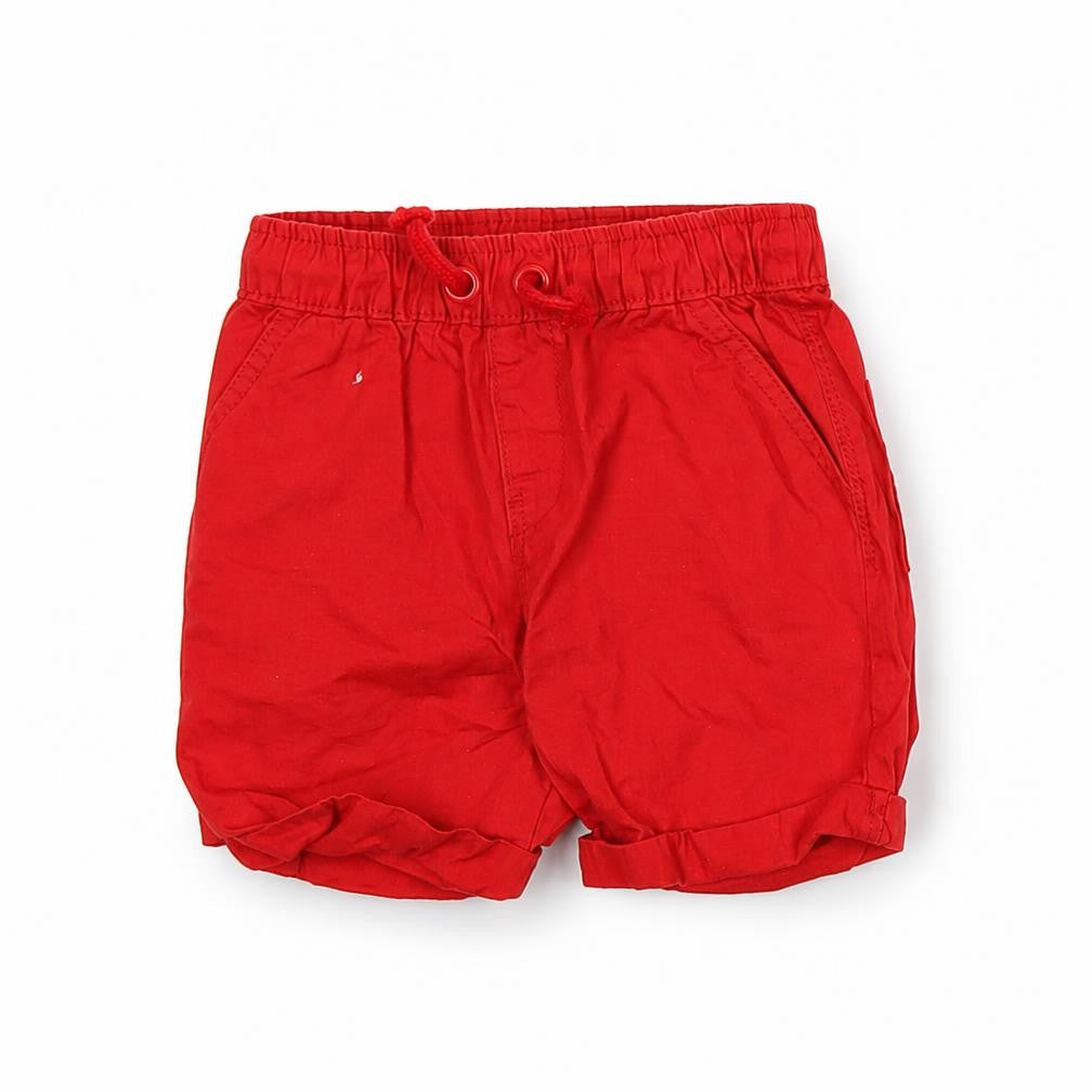 George Boys Red   Chino Shorts Size 2-3 Years