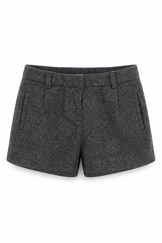 Front view of Zara girls’ grey hot pants shorts, size 5, years