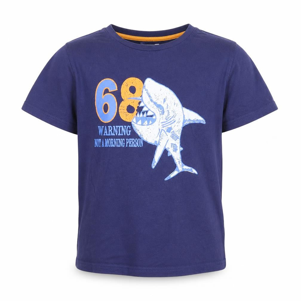 F&F Boys Blue   Basic T-Shirt Size 11 Years  - shark