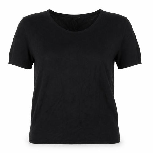 tezens Womens Black  Knit Pullover Jumper Size S