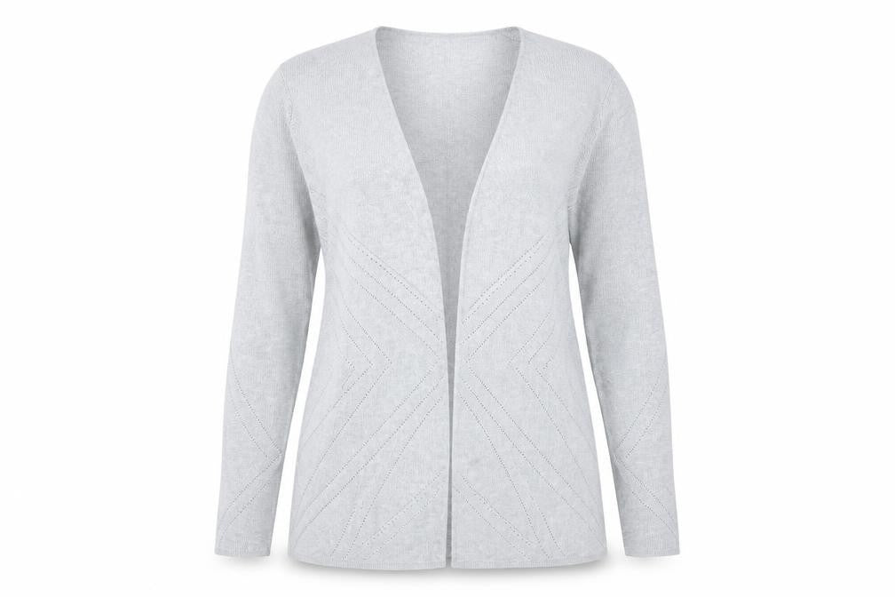 Principles Womens Grey  Knit Cardigan Jumper Size 12