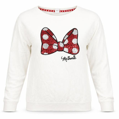 Disney Womens White   Pullover Sweatshirt Size 10